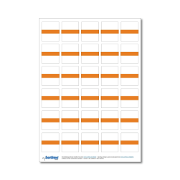Beschriftungsetikett IB, orange 1 Bog.