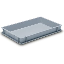 Eurobox 600 x 400 x 75 mm hellgrau