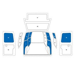 Sowaflex Wand links Wand rechts Schiebetüre oben Heckflügeltüren oben
Fiat Talento Mod.16
Radstand 3098mm 1 Schiebetüre