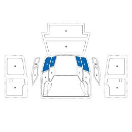 Sowaflex Wand links oben Wand rechts oben
Opel Combo Mod.18
Radstand 2785mm ND ohne Schiebetüren