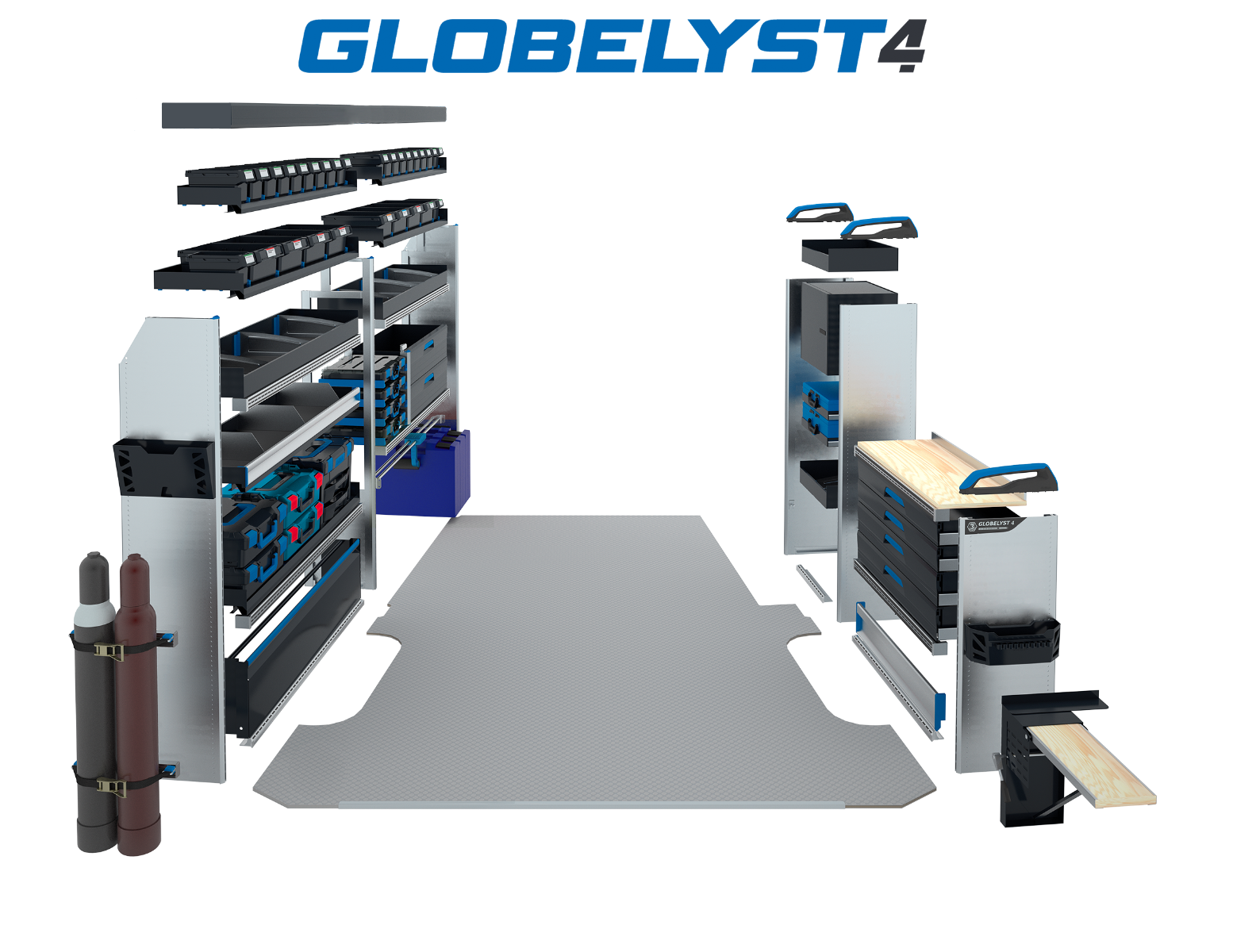 Fahrzeugeinrichtung Globelyst4 – Bestandteile Übersicht